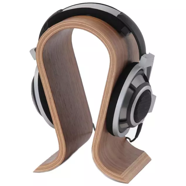 Drewniany stojak na słuchawki dla DJ-a